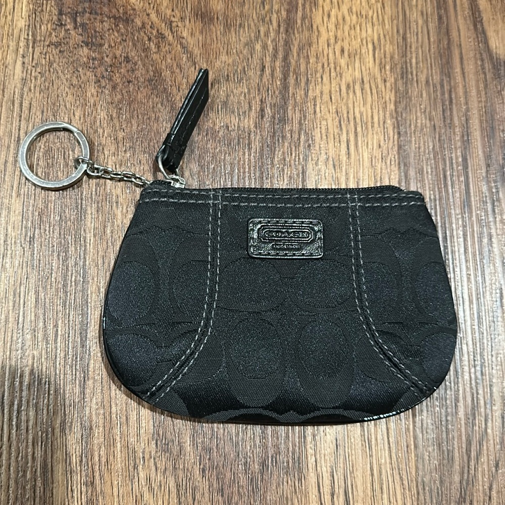 Coach Black Wallet/Coin Purse